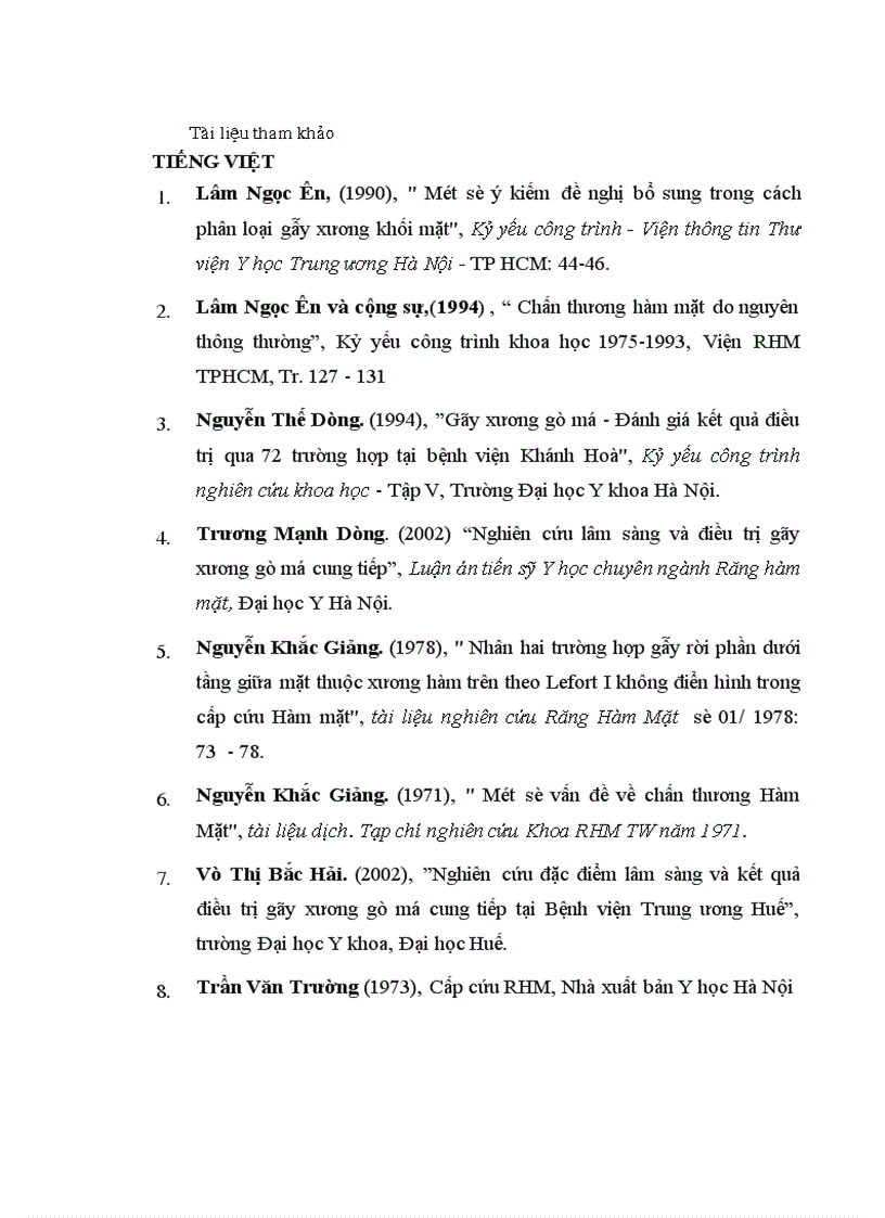 image for page Nghiên cứu lâm sàng điều trị gãy phức tạp xương gò má và cung tiếp tại Viện Răng Hàm Mặt Quốc Gia