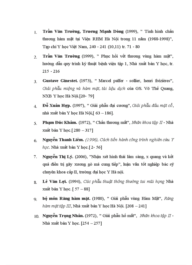 image for page Nghiên cứu lâm sàng điều trị gãy phức tạp xương gò má và cung tiếp tại Viện Răng Hàm Mặt Quốc Gia