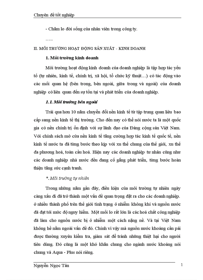 image for page Hoàn thiện giải pháp marketing hỗn hợp nhằm phát triển thị trường nước khoáng của công ty TNHH Sana 1