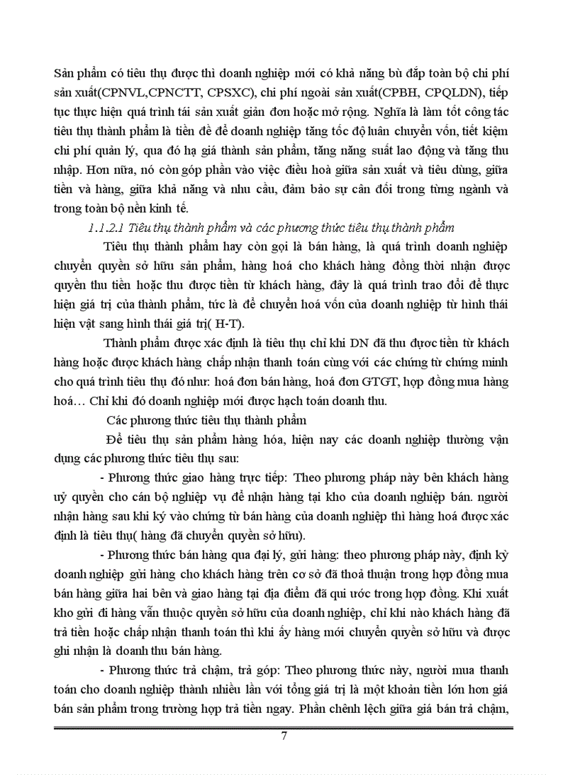 image for page Tổ chức công tác kế toán thành phẩm và tiêu thụ thành phẩm và xác định kết quả tiêu thụ ở công ty cơ khí Hà Nội 1