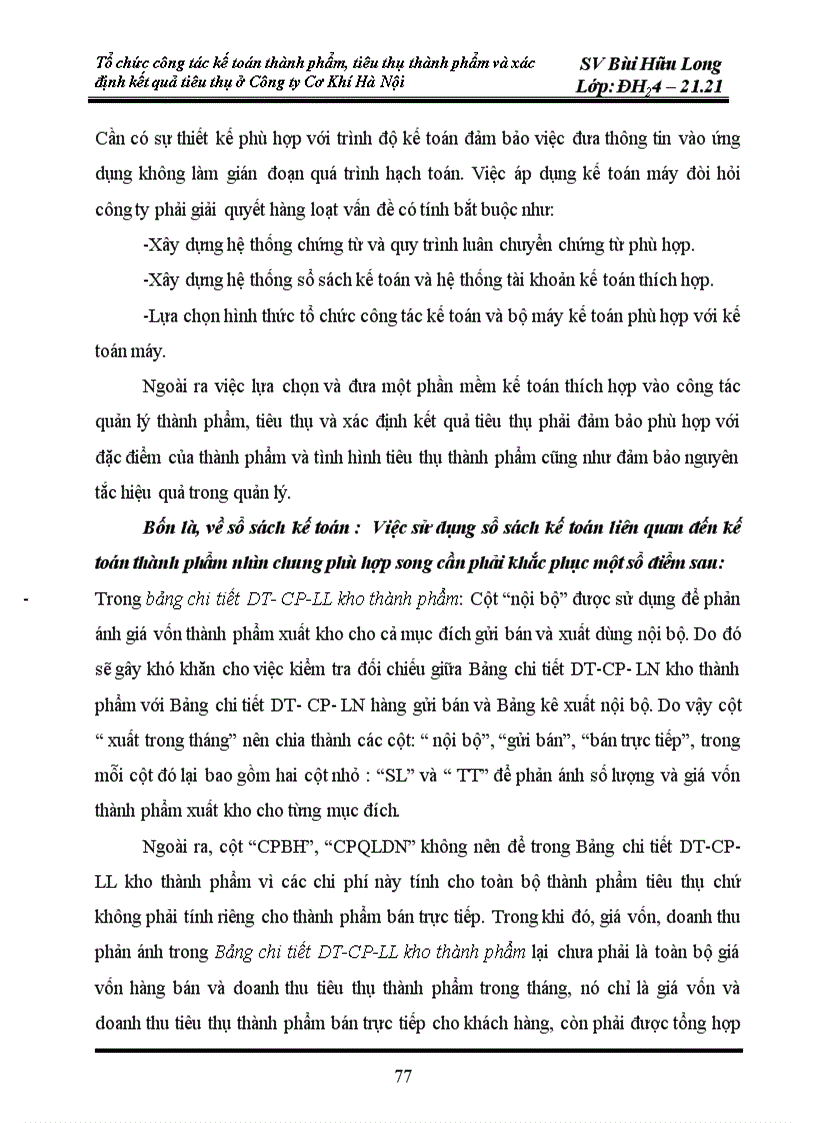 image for page Tổ chức công tác kế toán thành phẩm và tiêu thụ thành phẩm và xác định kết quả tiêu thụ ở công ty cơ khí Hà Nội 1