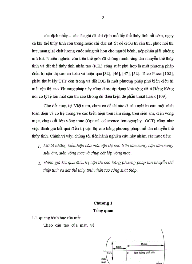 image for page Mô tả những biểu hiện của mắt cận thị cao trên lâm sàng cận lâm sàng siêu âm điện võng mạc và chụp cắt lớp võng mạc 1