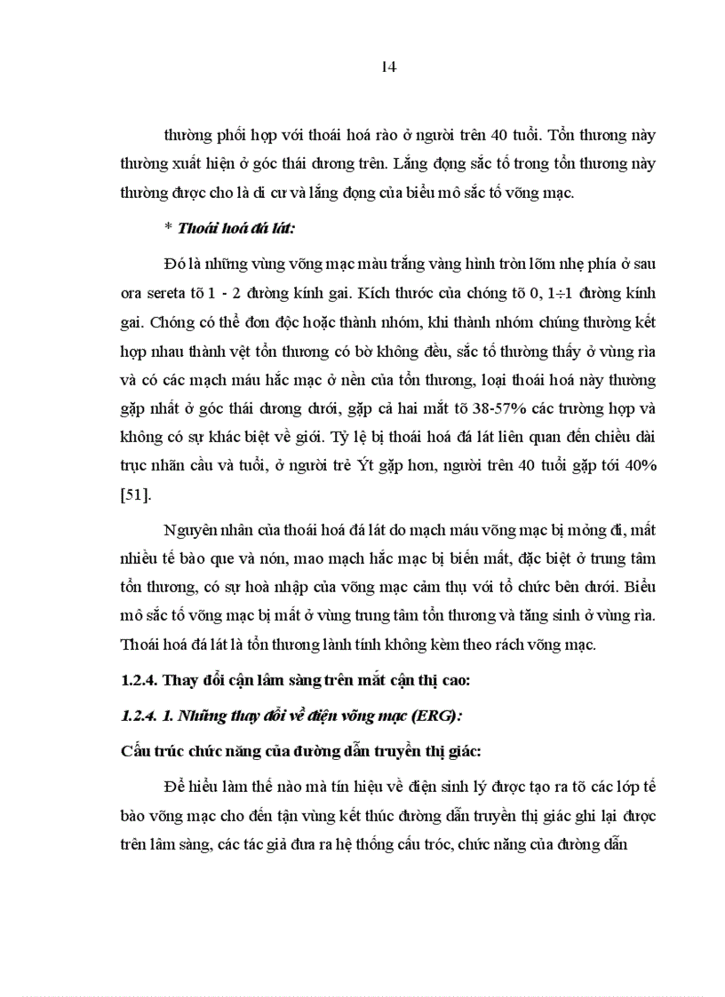 image for page Mô tả những biểu hiện của mắt cận thị cao trên lâm sàng cận lâm sàng siêu âm điện võng mạc và chụp cắt lớp võng mạc 1