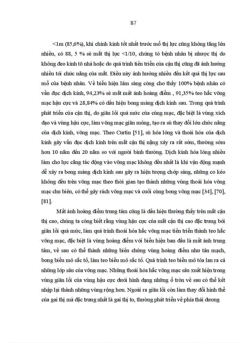 image for page Mô tả những biểu hiện của mắt cận thị cao trên lâm sàng cận lâm sàng siêu âm điện võng mạc và chụp cắt lớp võng mạc 1