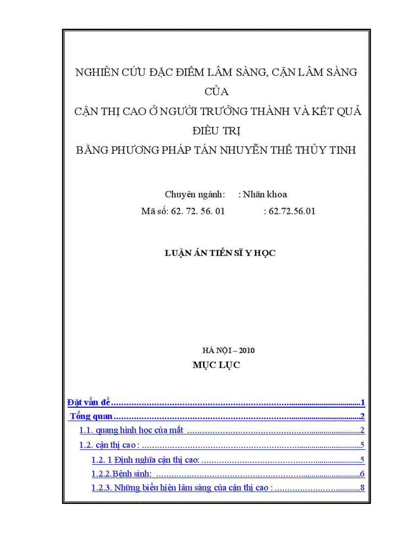 image for page Mô tả những biểu hiện của mắt cận thị cao trên lâm sàng cận lâm sàng siêu âm điện võng mạc và chụp cắt lớp võng mạc 1