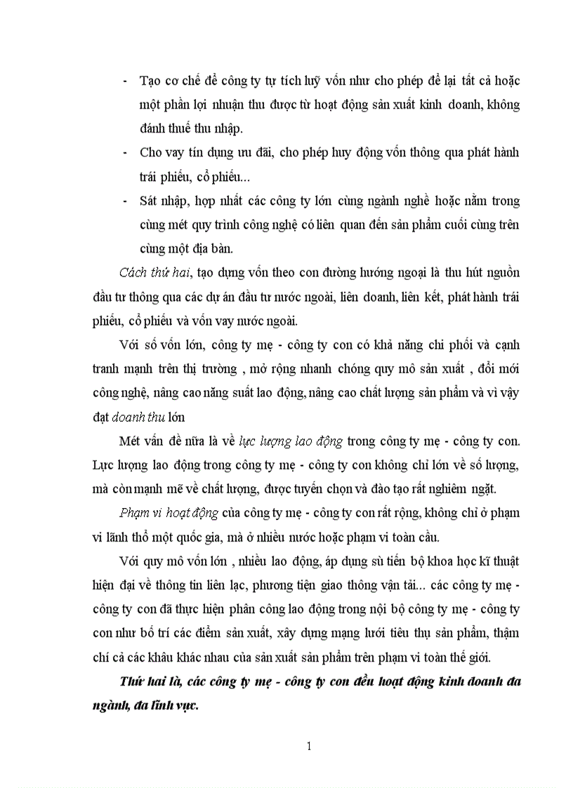 image for page Tính tất yếu khách quan và con đường hình thành công ty mẹ công ty con ở Việt Nam 1