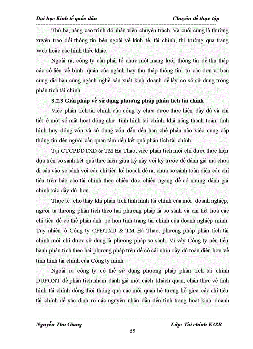 image for page Hoàn thiện phân tích tài chính tại Công Ty Cổ phần Đầu tư xây dựng và Thương mại Hà Thao 1