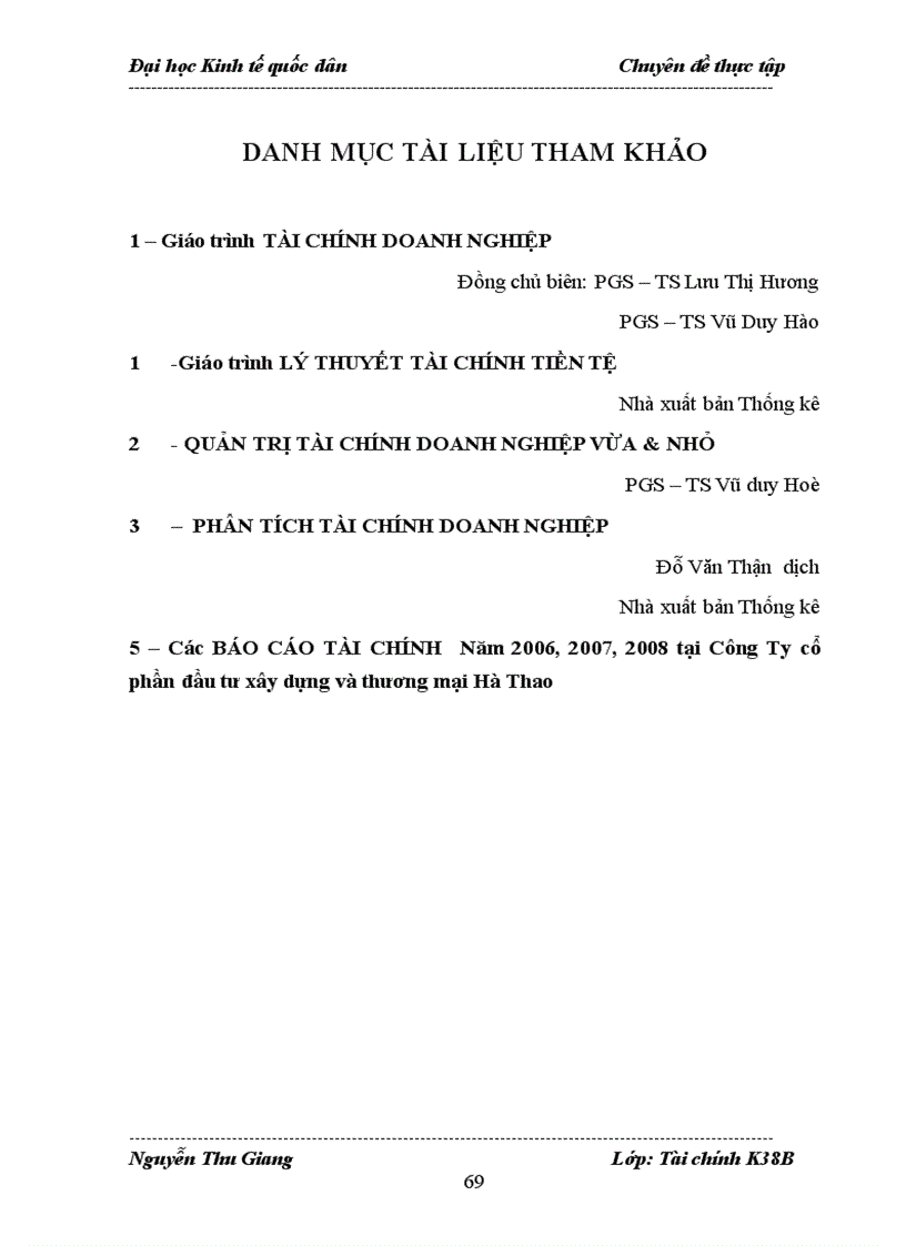 image for page Hoàn thiện phân tích tài chính tại Công Ty Cổ phần Đầu tư xây dựng và Thương mại Hà Thao 1