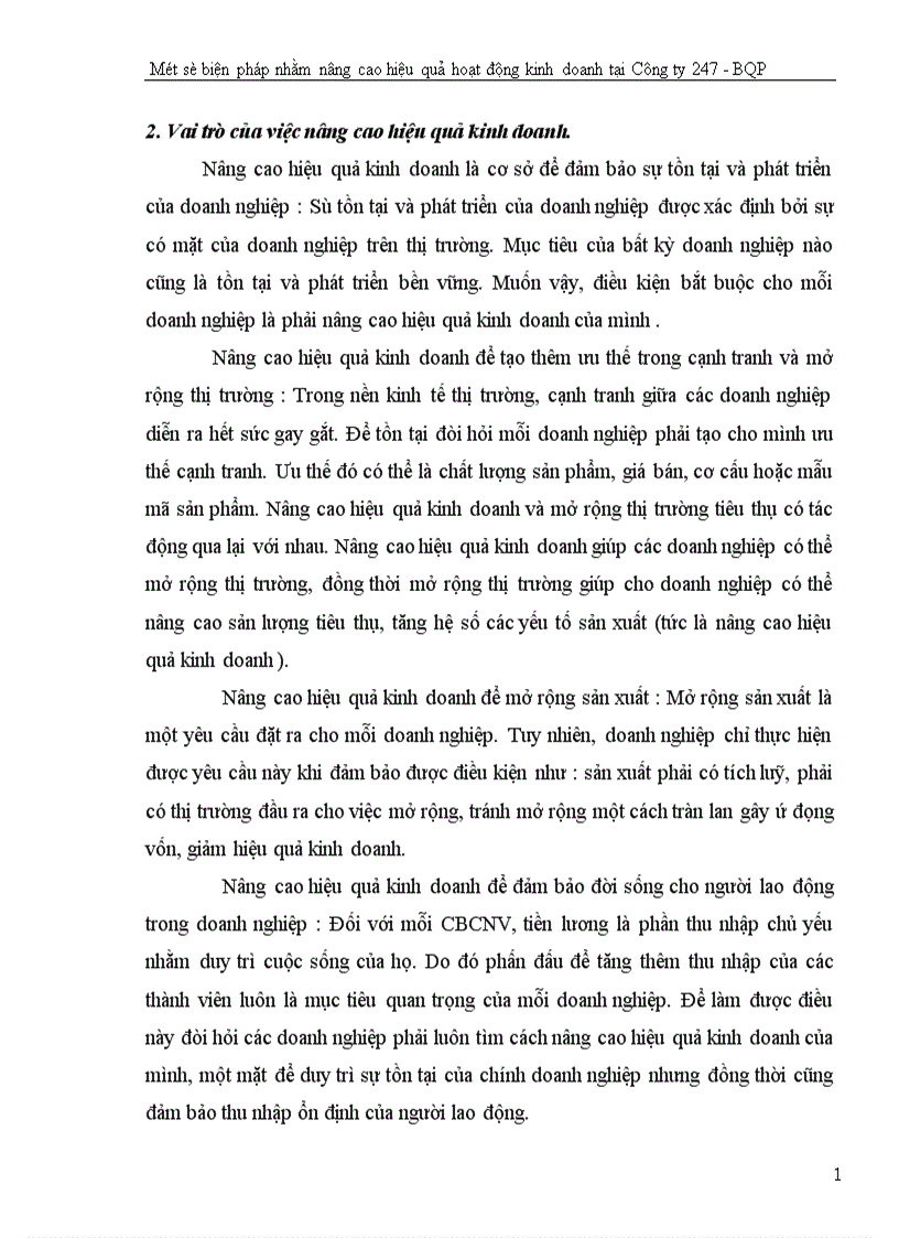 image for page Một số biện pháp nhằm nâng cao hiệu quả hoạt động kinh doanh tại Công ty 247 Bộ quốc phòng 1
