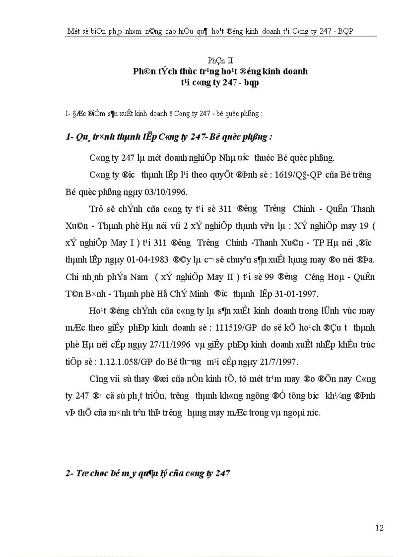 image for page Một số biện pháp nhằm nâng cao hiệu quả hoạt động kinh doanh tại Công ty 247 Bộ quốc phòng 1