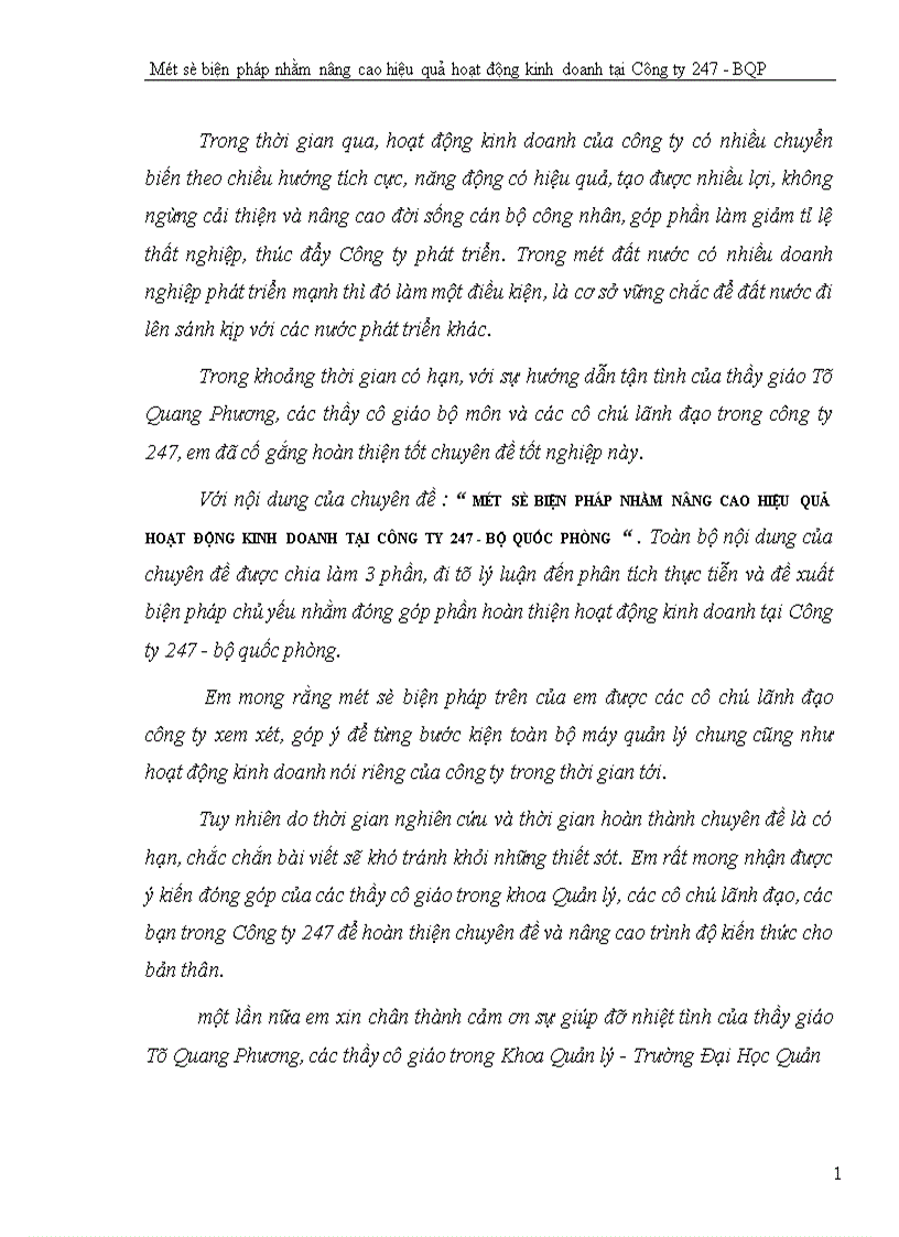image for page Một số biện pháp nhằm nâng cao hiệu quả hoạt động kinh doanh tại Công ty 247 Bộ quốc phòng 1