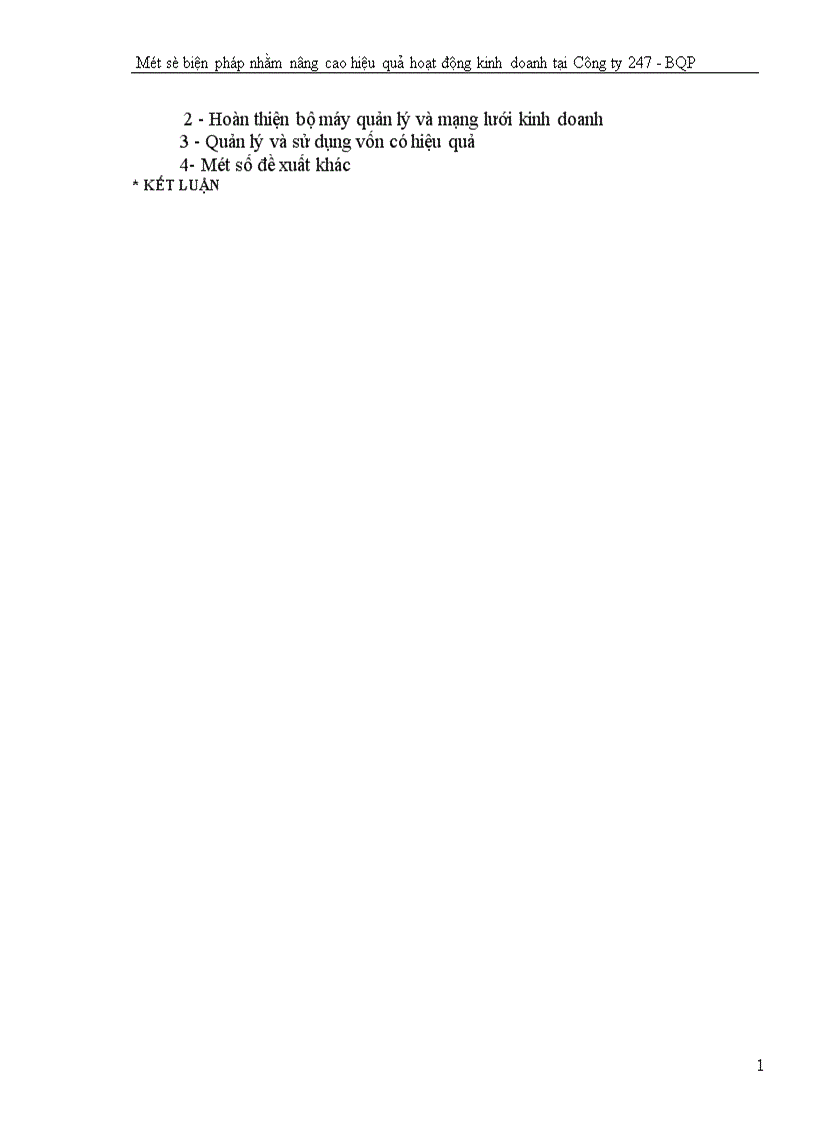 image for page Một số biện pháp nhằm nâng cao hiệu quả hoạt động kinh doanh tại Công ty 247 Bộ quốc phòng 1