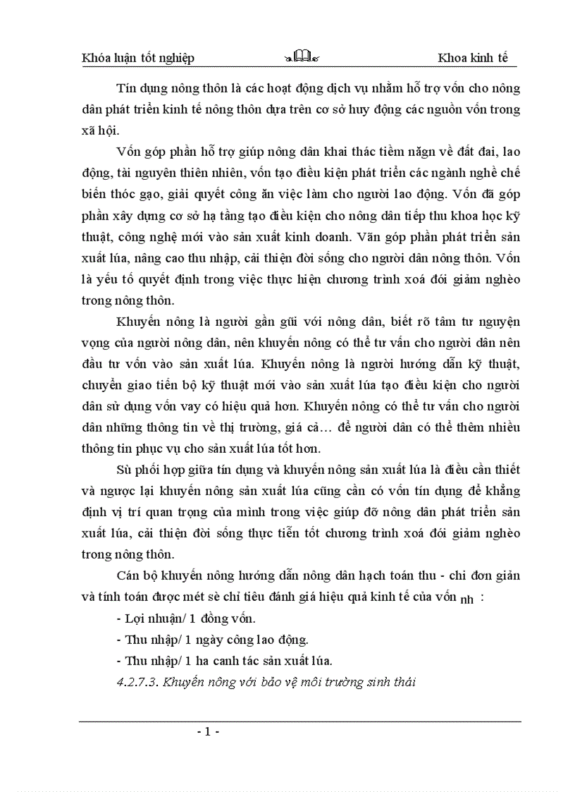 image for page Thực trạng và những giải pháp khuyến nông nhằm nâng cao hiệu quả sản xuất lúa của hợp tác xã Phong Vân huyện Ba Vì tỉnh Hà Tây 1