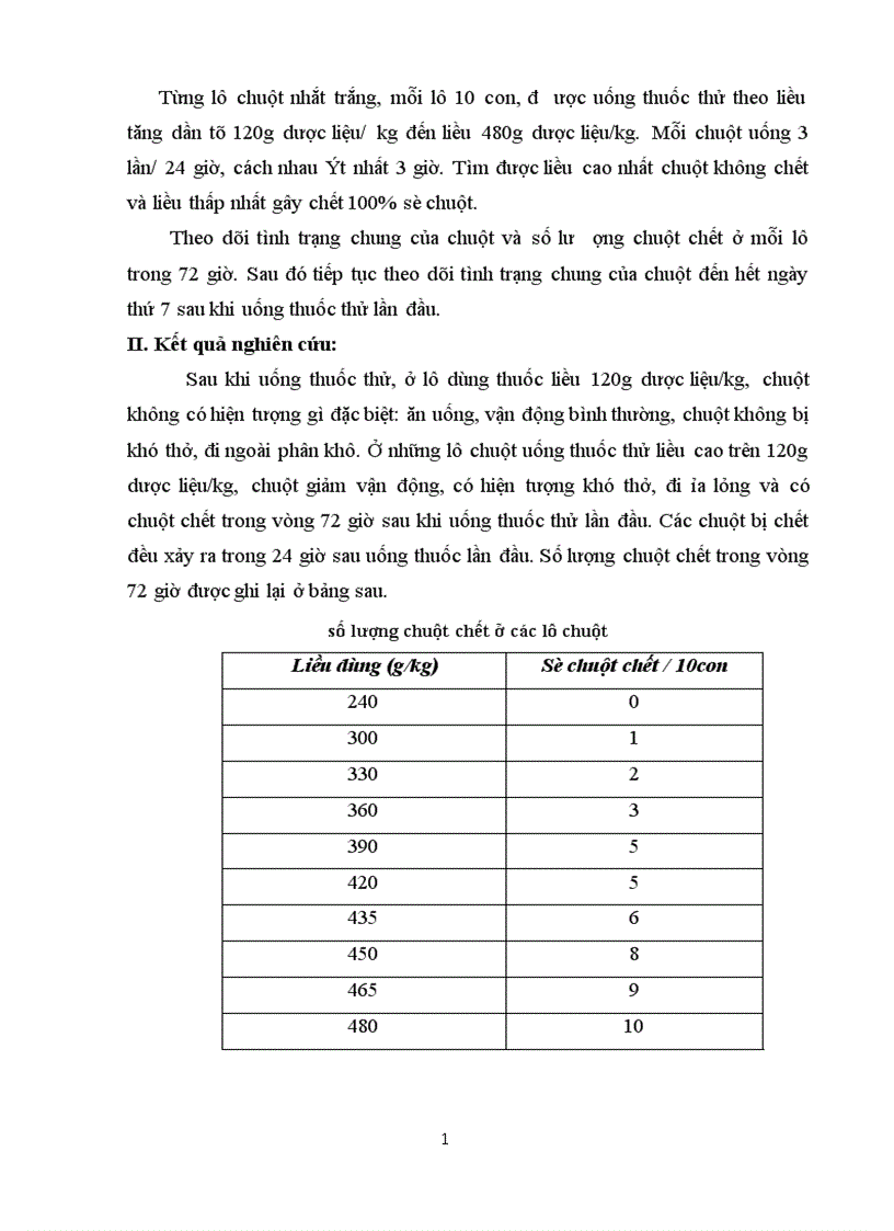 image for page Kết quả Nghiên cứu độc tính cấp và bán trường diễn của bài thuốc thân thống trục ứ thang trên thực nghiệm