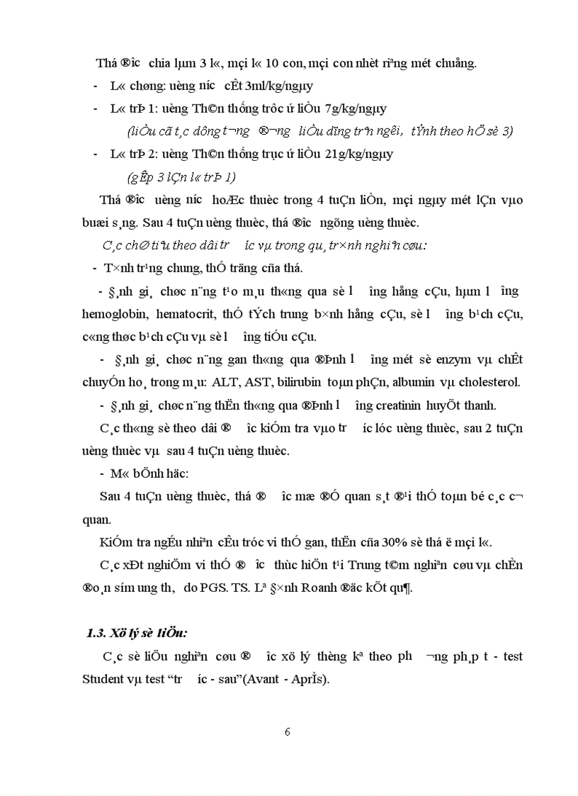 image for page Kết quả Nghiên cứu độc tính cấp và bán trường diễn của bài thuốc thân thống trục ứ thang trên thực nghiệm