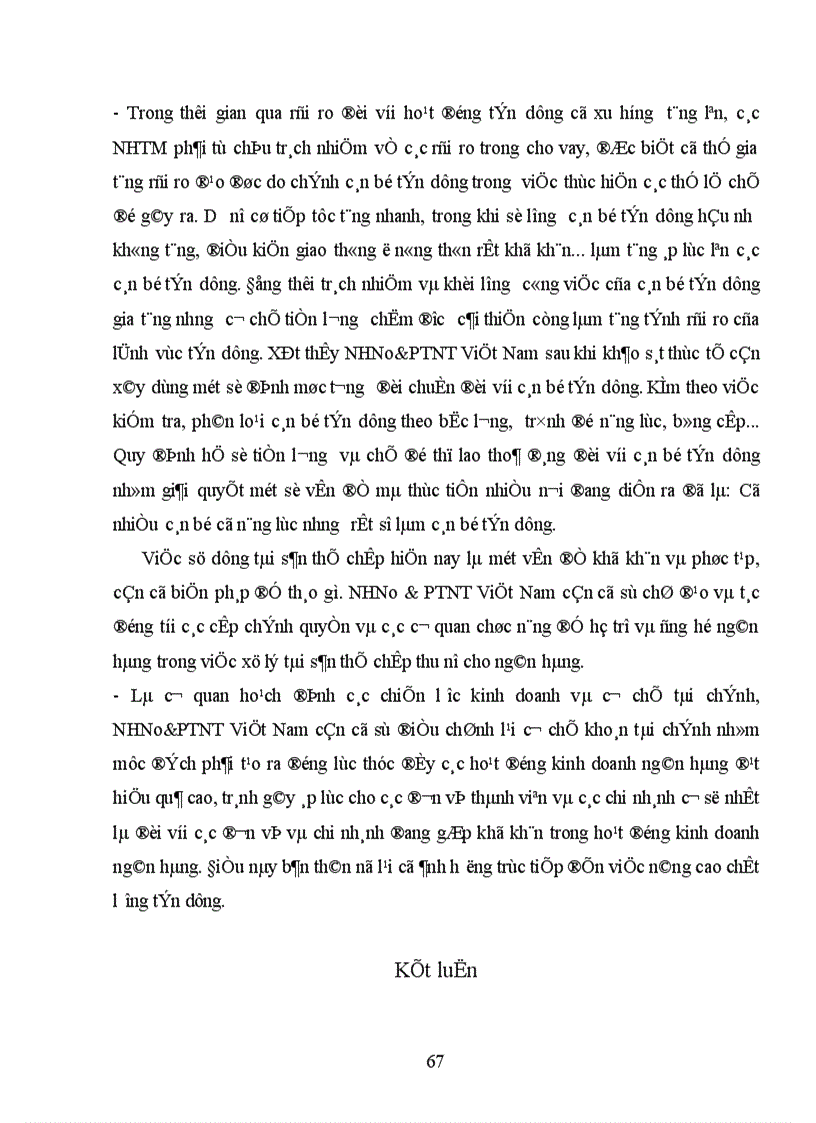 image for page Một số giải pháp nâng cao chất lượng tín dụng tại NHNo PTNT Hà Nội 1