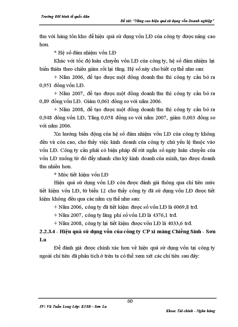 image for page Một số giải pháp nhằm nâng cao hiệu quả sử dụng vốn tại công ty cổ phần xi măng Chiềng Sinh Sơn La 1