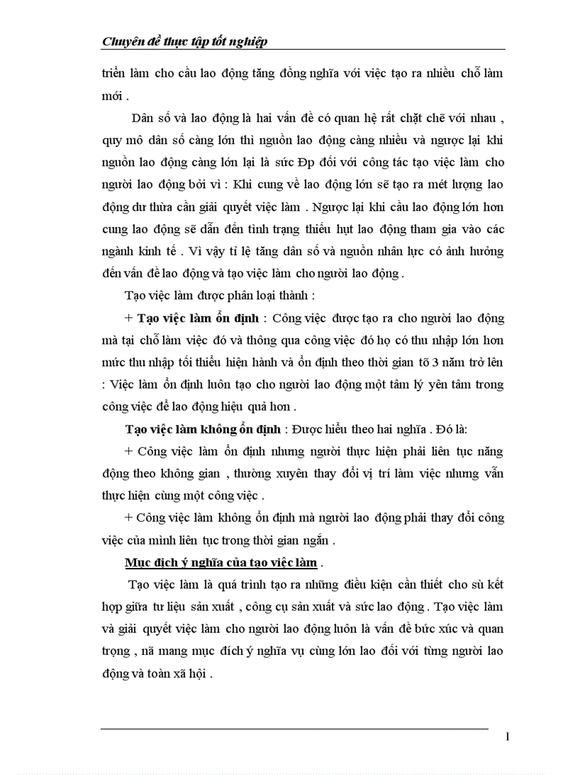 image for page Thực trạng về lao động việc làm và vấn đề giải quyết việc làm ở tỉnh Thái Bình 1