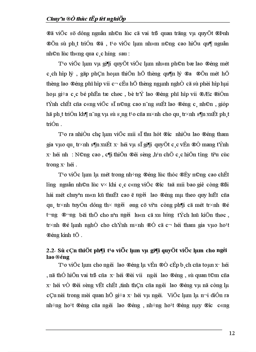 image for page Thực trạng về lao động việc làm và vấn đề giải quyết việc làm ở tỉnh Thái Bình 1