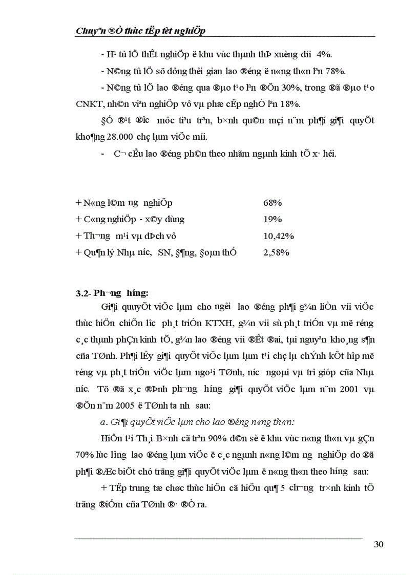 image for page Thực trạng về lao động việc làm và vấn đề giải quyết việc làm ở tỉnh Thái Bình 1