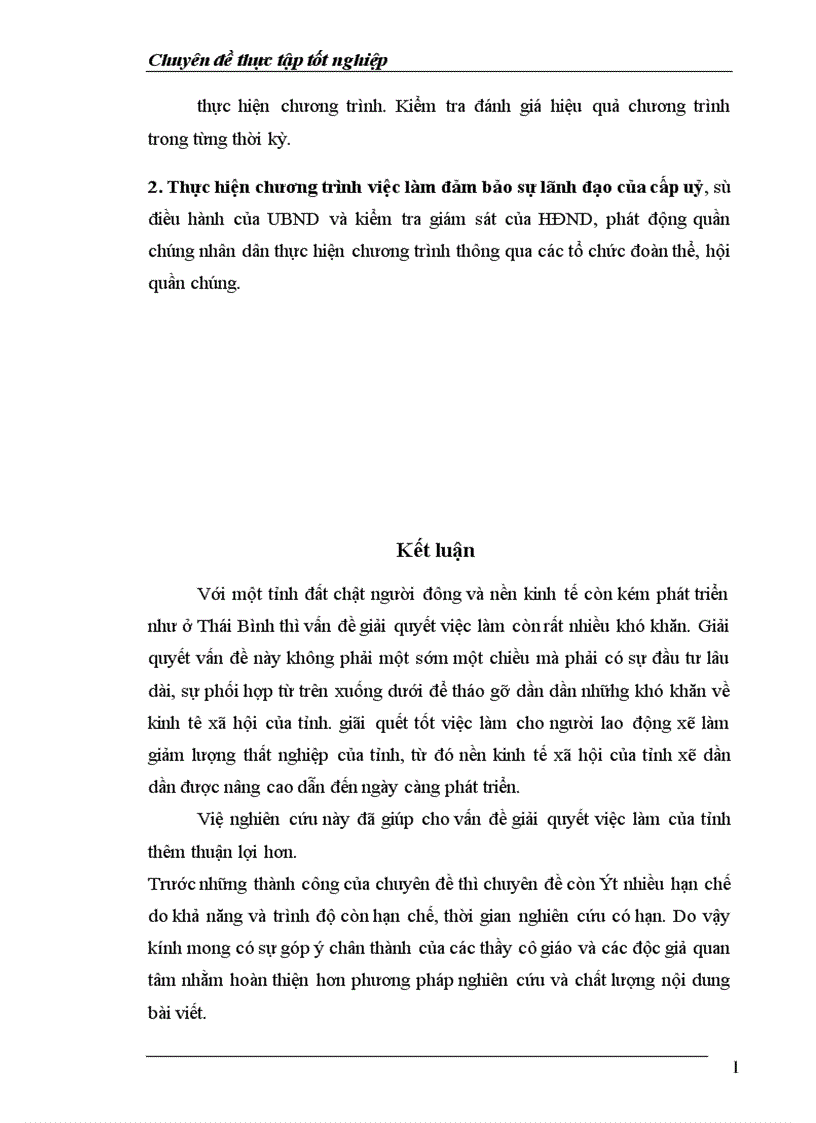 image for page Thực trạng về lao động việc làm và vấn đề giải quyết việc làm ở tỉnh Thái Bình 1