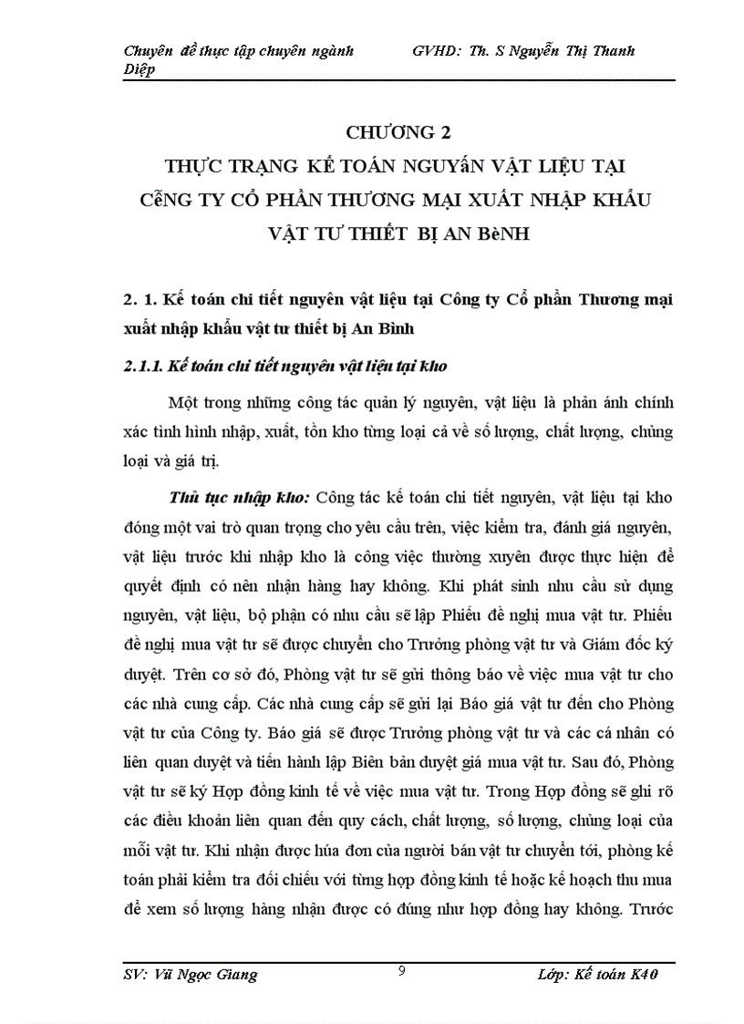 image for page Hoàn thiện kế toán nguyên vật liệu tại Công ty Cổ phần Thương mại xuất nhập khẩu vật tư thiết bị An Bình 1