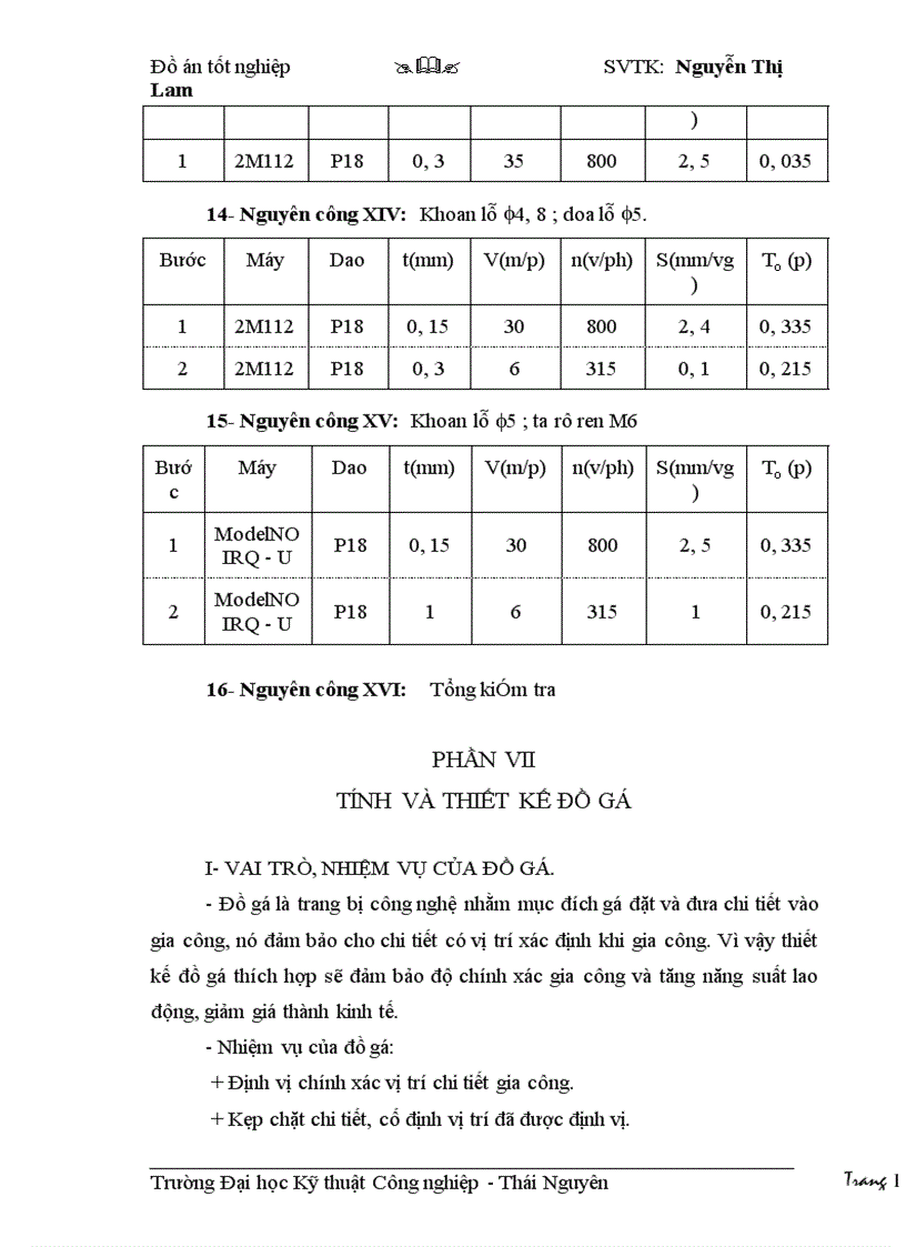 image for page Thiết kế quy trình công nghệ gia công bánh răng