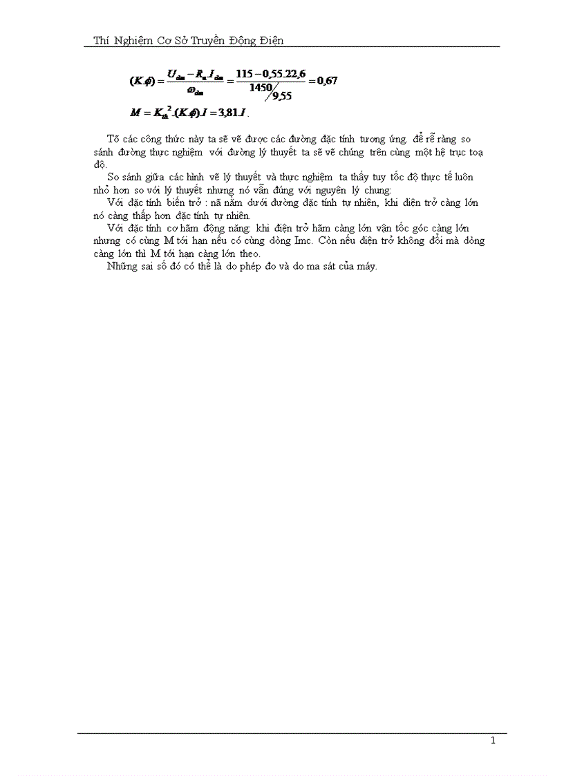 image for page Xây dựng đặc tính cơ của động cơ điện một chiều kích từ độc lập