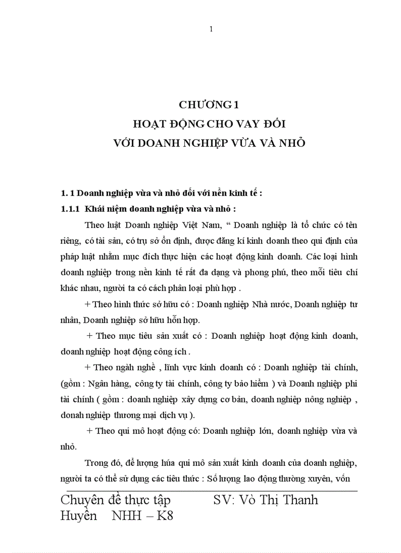 image for page Giải pháp mở rộng hoạt động cho vay đối với DNVVN tại Ngân hàng Indovina Chi nhánh Hà Nội 1