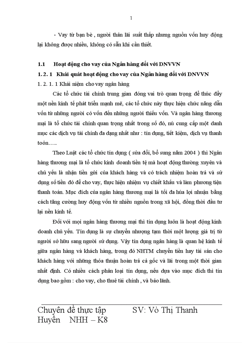 image for page Giải pháp mở rộng hoạt động cho vay đối với DNVVN tại Ngân hàng Indovina Chi nhánh Hà Nội 1