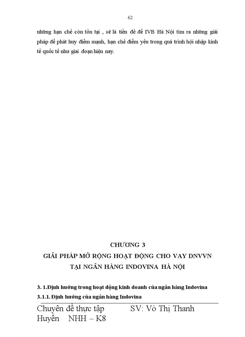 image for page Giải pháp mở rộng hoạt động cho vay đối với DNVVN tại Ngân hàng Indovina Chi nhánh Hà Nội 1