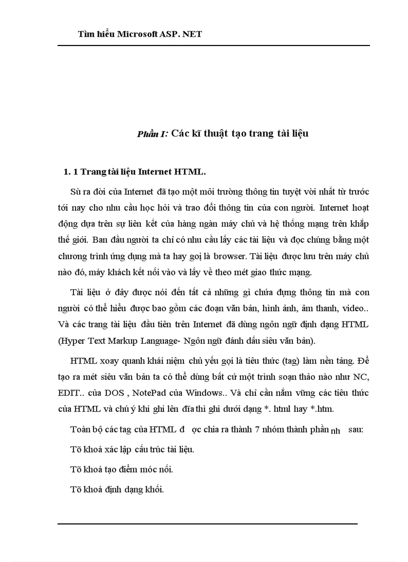 image for page Tìm hiểu Microsoft ASP NET 1