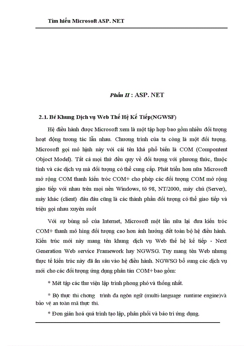 image for page Tìm hiểu Microsoft ASP NET 1