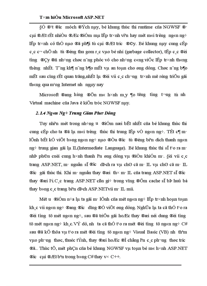 image for page Tìm hiểu Microsoft ASP NET 1