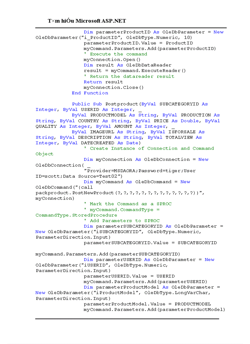 image for page Tìm hiểu Microsoft ASP NET 1