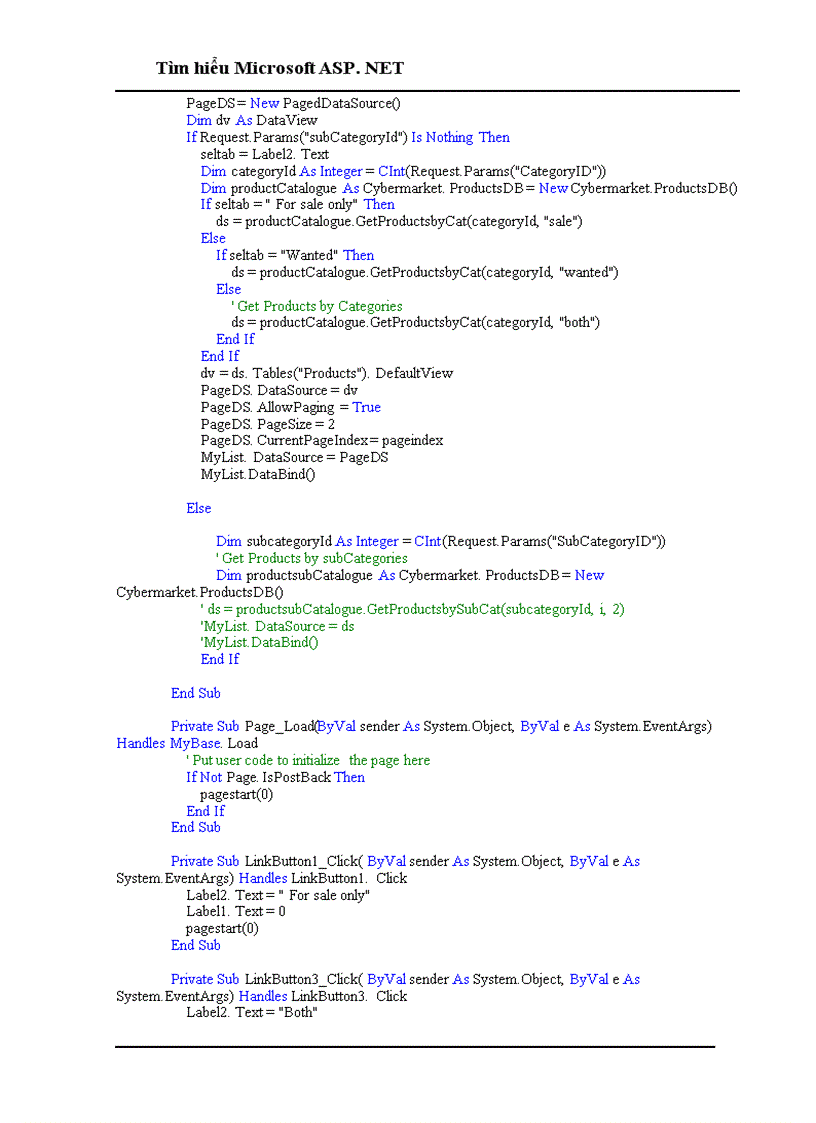 image for page Tìm hiểu Microsoft ASP NET 1