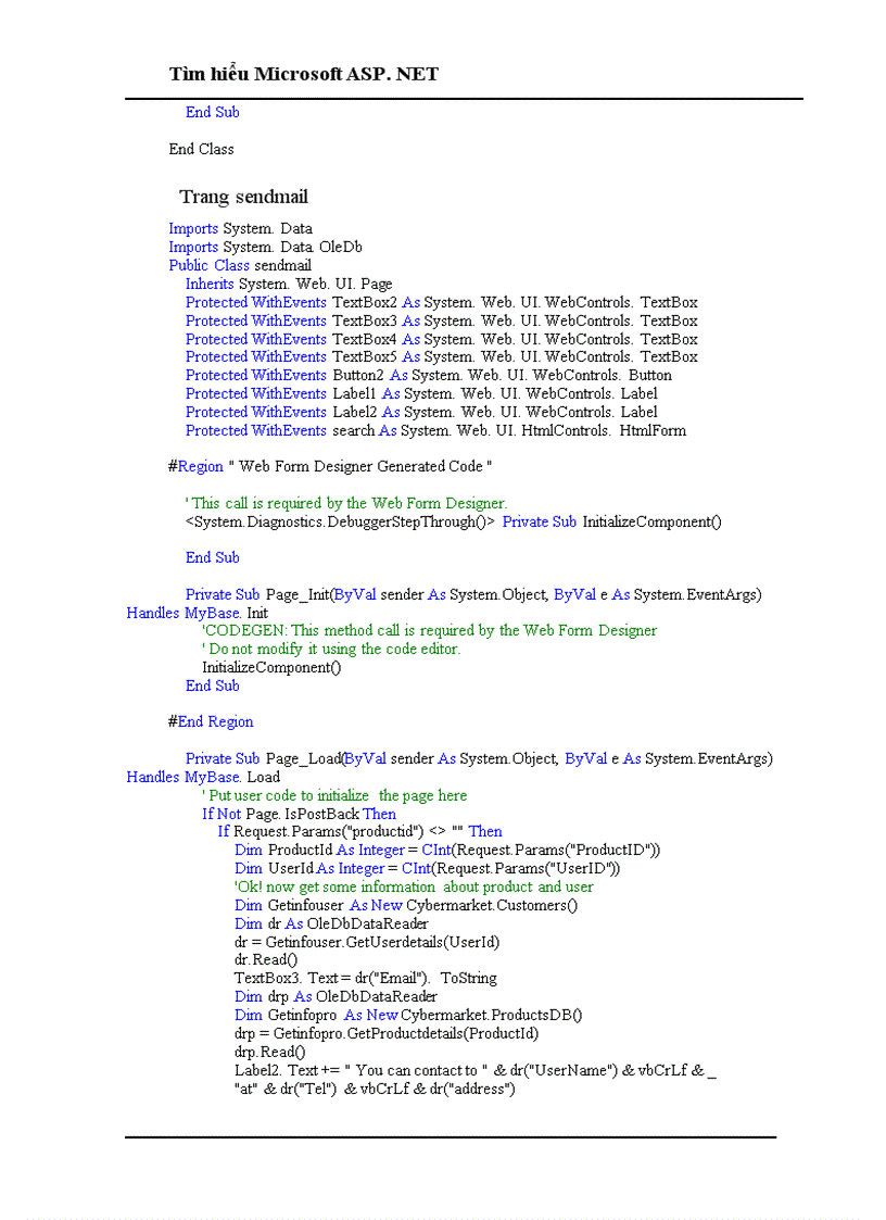 image for page Tìm hiểu Microsoft ASP NET 1
