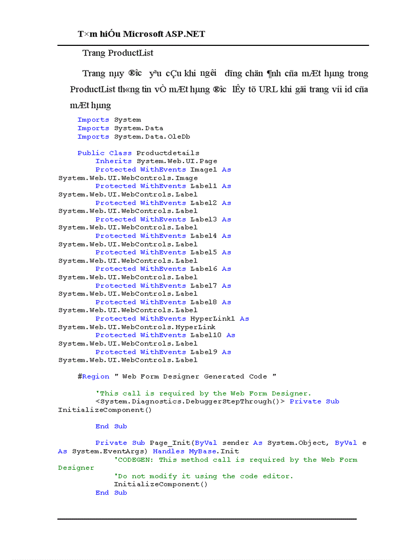 image for page Tìm hiểu Microsoft ASP NET 1