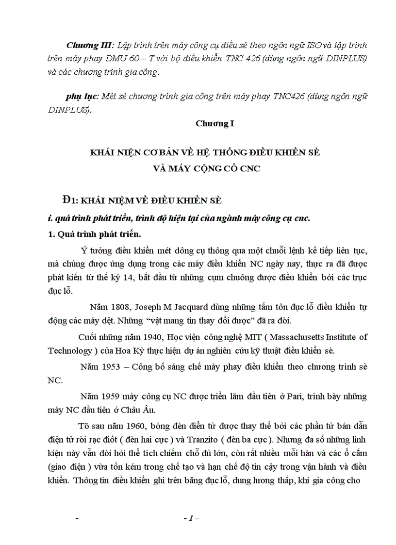 Nghiên cứu hệ thống điều khiển số trên máy công cụ CNC 1