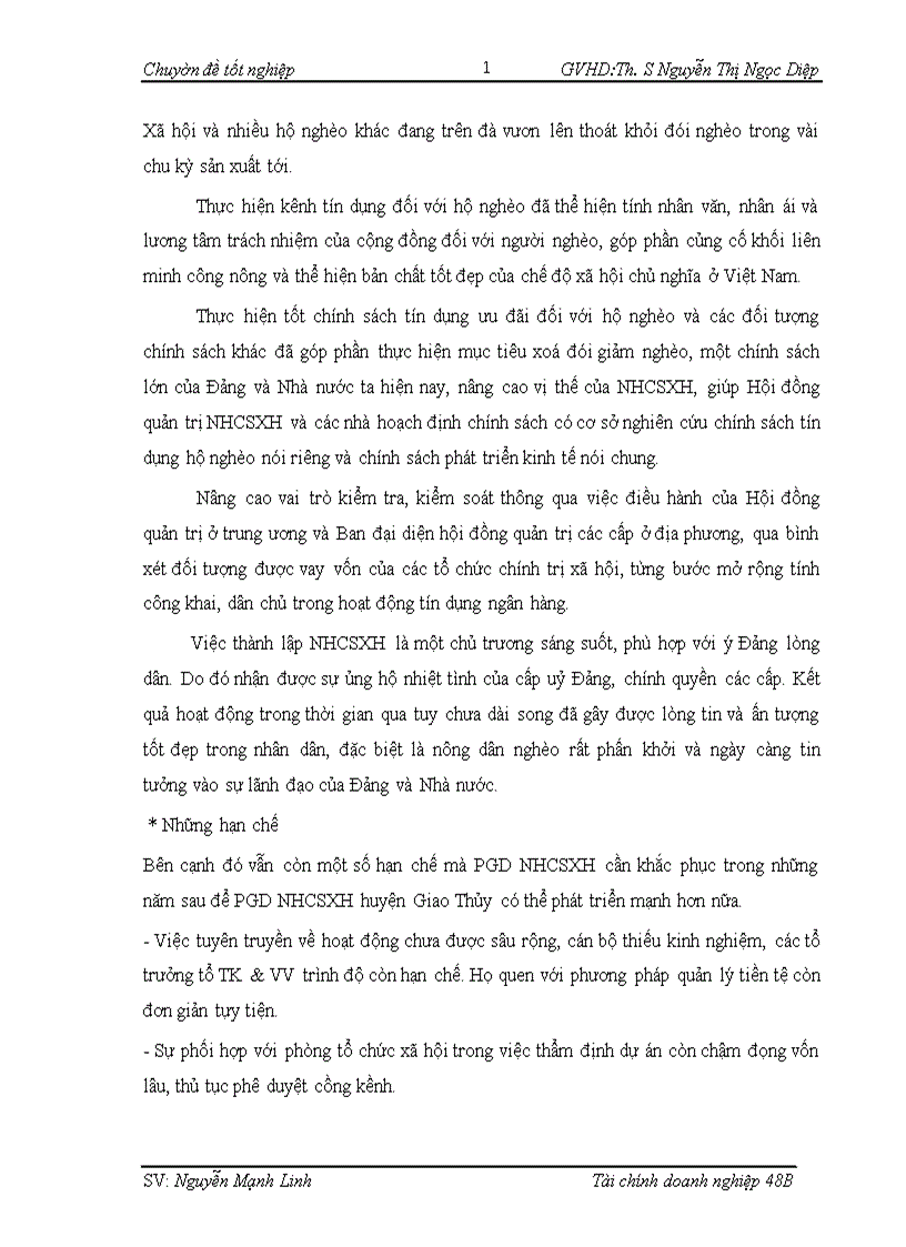 image for page Giải phap mở rộng hoạt cho vay ưu đãi đối với hộ nghèo tại Ngân hàng chính sách xã hội Phòng Giao dịch huyện Giao Thuỷ 1