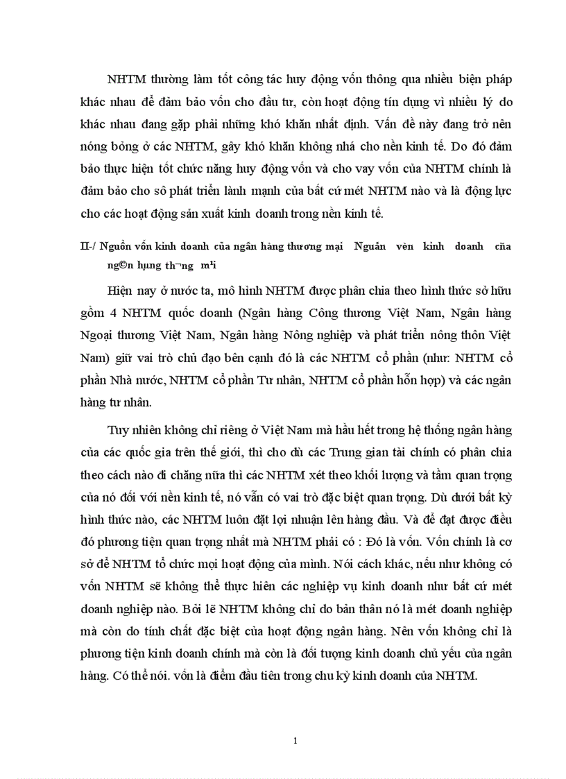 image for page Cân đối việc tạo lập và sử dụng nguồn vốn kinh doanh của NHTM ở Việt Nam 1