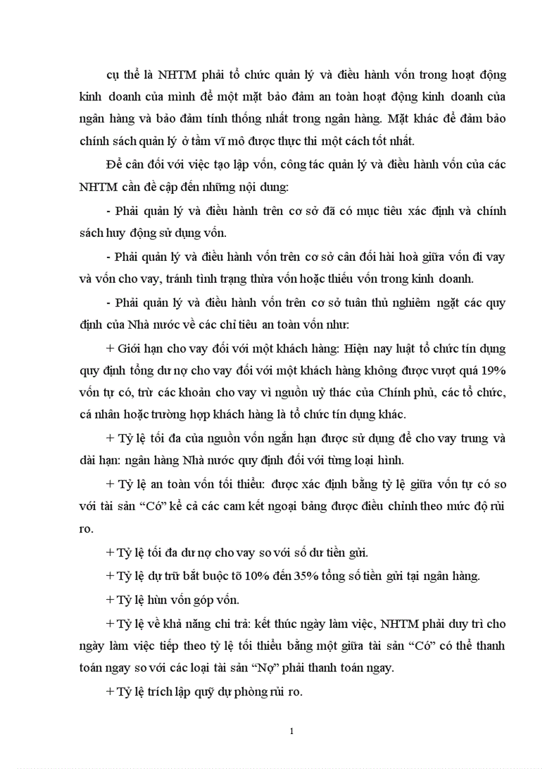 image for page Cân đối việc tạo lập và sử dụng nguồn vốn kinh doanh của NHTM ở Việt Nam 1