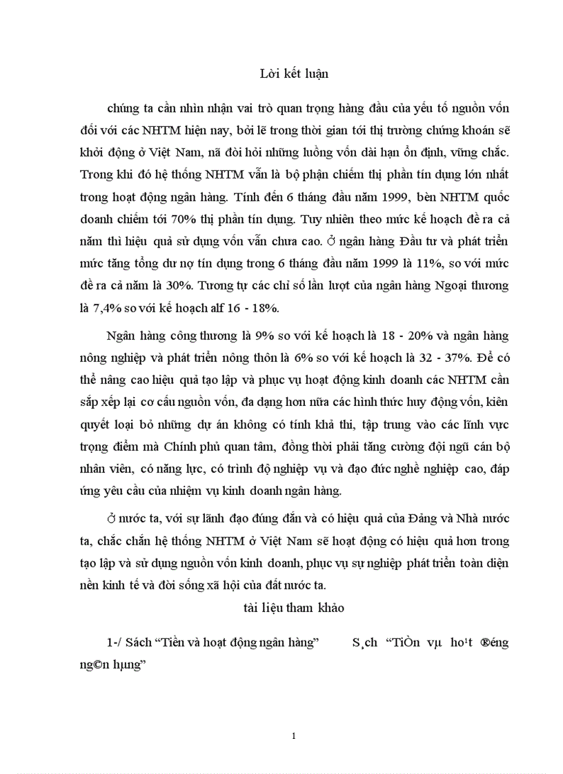 image for page Cân đối việc tạo lập và sử dụng nguồn vốn kinh doanh của NHTM ở Việt Nam 1