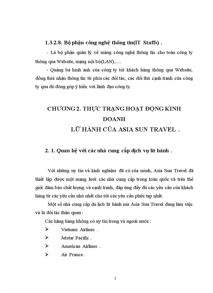 image for page Báo cáo thực tập tổng hợp tại Asia Sun Travel