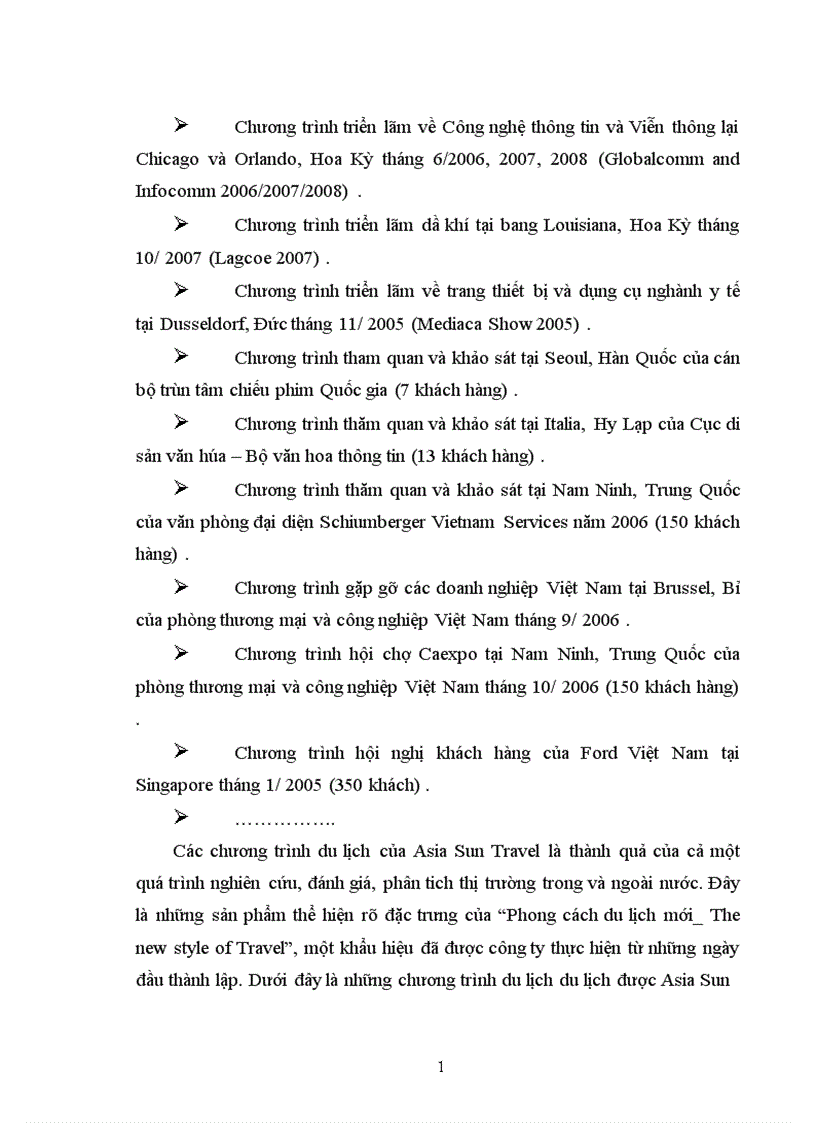 image for page Báo cáo thực tập tổng hợp tại Asia Sun Travel