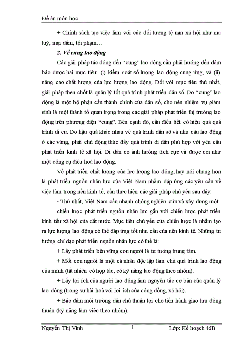 image for page Kế hoạch lao động việc làm thời kỳ 2006 2010 và các giải pháp thực hiện 1