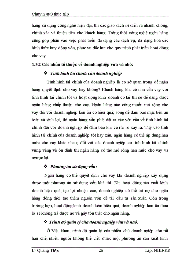image for page Giải pháp tín dụng ngân hàng phát triển các doanh nghiệp vừa và nhỏ tại chi nhánh NHCT Hoàn Kiếm