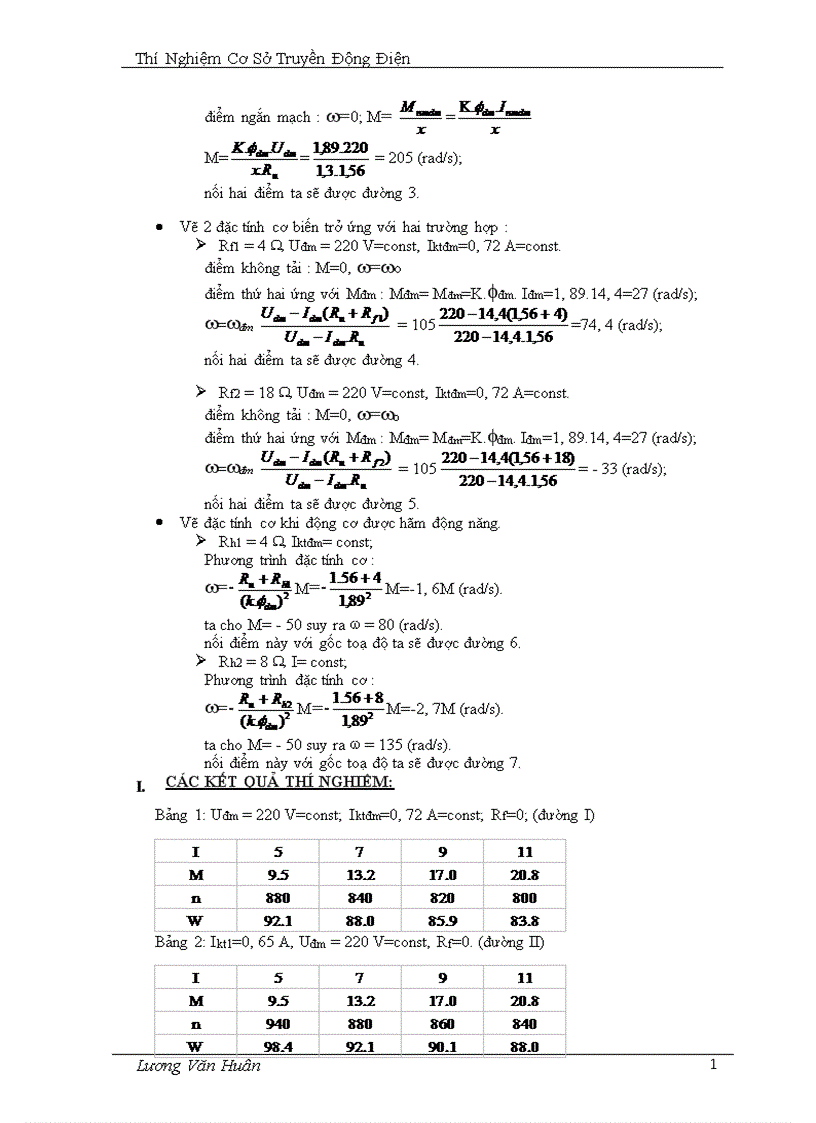 image for page Xây dựng đặc tính cơ của động cơ điện một chiều kích từ độc lập 1