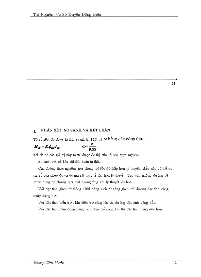 image for page Xây dựng đặc tính cơ của động cơ điện một chiều kích từ độc lập 1