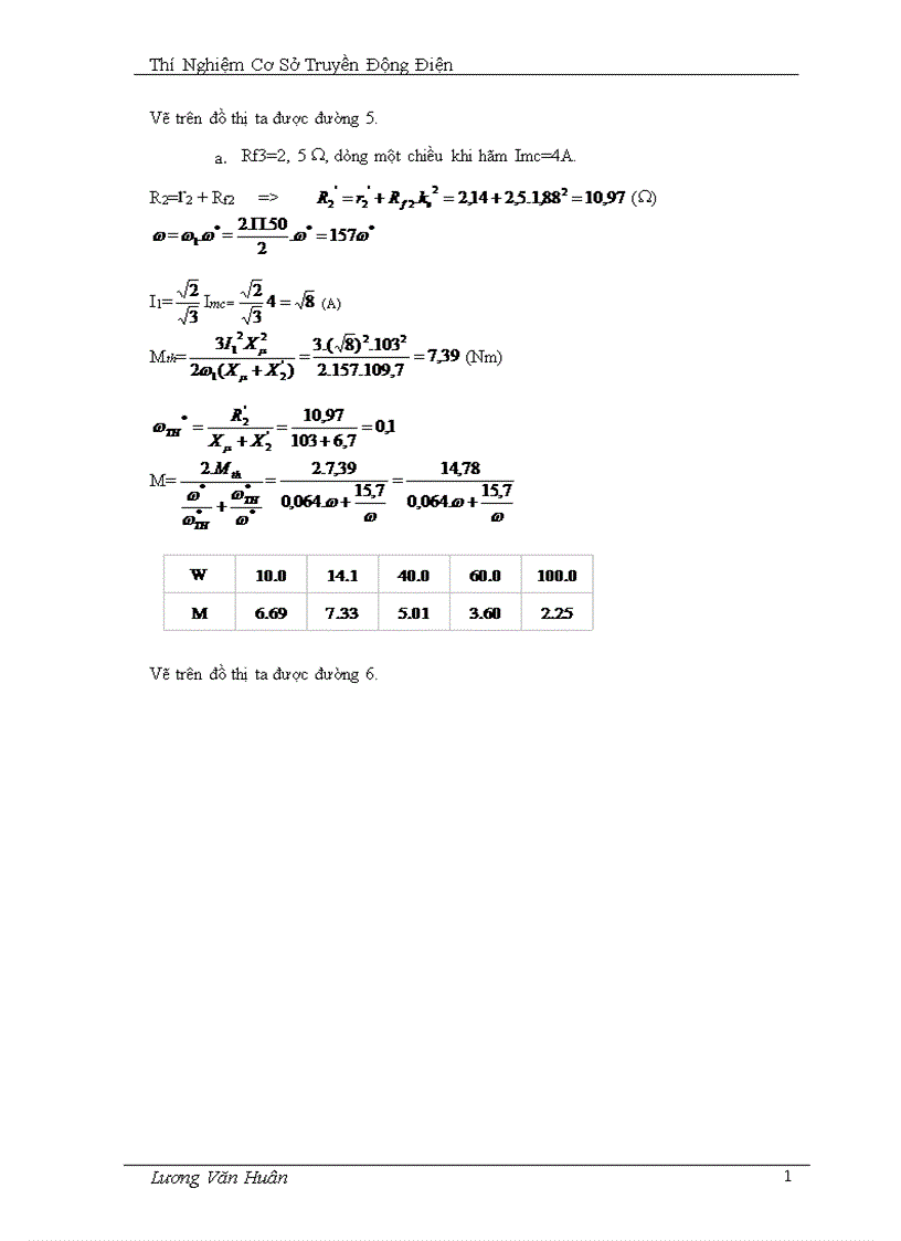 image for page Xây dựng đặc tính cơ của động cơ điện một chiều kích từ độc lập 1